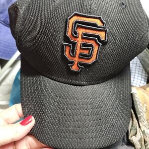 Black Cap with Orange Logo